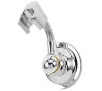 GETAJGHSD Support de Douchette à Main Ventouse Puissante, Fixation sans Perçage Réglable, Adapté pour Salle de Bain Crochet Porte-Serviette Intégré