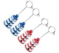 GETAJGHSD Support Photo Phare en Résine Solide 4 Pièces pour Décoration Lumineuse et Fête la Maison, comme Porte-Cartes pour Mariage et Événements