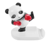 GETAJGHSD Support pour Téléphone Portable de Bureau en Résine Forme Panda Blanc Pratique et Compact pour Bureau ou Dortoir Décoratif et Fonctionnel