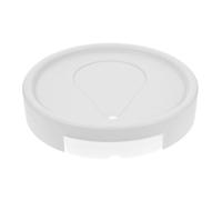 GETAJGHSD Support Roulant Rond pour Pots de Fleurs en PP Blanc avec Plateau Anti-débordement, Mobilité Facile pour Pelouse et Tapis, Base de L'usine Pratique et Robuste