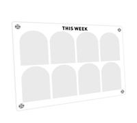 GETAJGHSD Tableau Magnétique en Acrylique Effaçable à Sec sans Résidu pour Planning Hebdomadaire, Liste de Tâches, pour Frigo et Tableau Noir