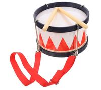 GETAJGHSD Tambourin Garçon Fille Percussion Éducatif Rouge avec Baguettes Kit Caisse Claire pour Développement Motricité et Coordination Main-œil Instrument Musical Débutant pour Éveil