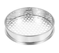 GETAJGHSD Tamis en Acier Inoxydable 20 CM à Maillage Rond 10 MM Outil de Jardinage pour Tamisage du Sol et Compost Portable et Facile à Ranger pour Préparation de Terre