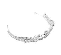 GETAJGHSD Tiare Cœur en Argenté de Élégante Mariée et Alliage de Légère et Décorative pour Mariage Fêtes et Cérémonies