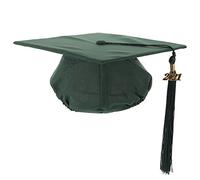 GETAJGHSD Toque de Graduation Ajustable Vert Foncé pour Étudiants et Événements de Remise de Diplômes Taille Unique