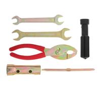 GETAJGHSD Trousse Outils Moto Portable en Métal avec Pinces, Clés à Bougie et Tournevis, Kit Complet pour Maintenance et Réparation Moto