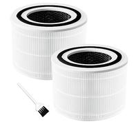 getalong Lot de 2 filtres HEPA de rechange 3 en 1 Core 300 compatibles avec le purificateur d'air LEVOIT Core 300/300s/P350 Numéro de pièce Core 300-RF