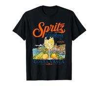 Getaria Txakoli Spritz Vacances sur la côte Basque en T-Shirt Graphique avec Valeur, Homme, Noir, S