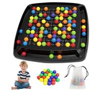 GETBSTOOP Échiquier intellectuel, Jeu d'échecs d'élimination de Balle Arc-en-Ciel, Jeux de société de stratégie interactifs Amusants, Jeu d'échecs éducatif, pour Jeu de fête en Famille, enfa