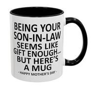 GETBSTOOP Être Votre Gendre, C'Est Déjà Un Beau Cadeau Mug Humoristique De 325 Ml En Céramique Multicolore, Cadeau Original Pour Votre Belle-Mère