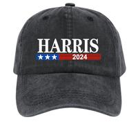 GETBSTOOP Get Stoop Kamala Harris Hat Kamala Harris Casquette de Baseball 2024 Casquette d'élection présidentielle Coton Casquette en détresse Chapeau Unisexe Respirant