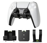 GETBSTOOP Get Stoop Support Mural pour Manette Switch/XBox/PS4/PS5 - Double Manette de Jeu et système de Suspension pour Casque avec Coussinets antidérapants et Espace de Rangement de Bureau Amovible