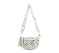 GETBSTOOP Pu Leather Trendy Sac à épaule rivet Bag à corps croisé en métal Sac à taille (noir)