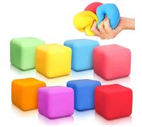 Getbstoop Rente Rising Stress Jouets, Jouet de Compression sensorielle avec Squish Super Solide, Boules de pâte pour soulager l'anxiété, balles de Stress carré pour Le TDAH de l'Autisme