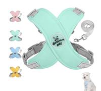 Getchewie - Chewie Cozy Harness, Getchewie Dog Harness, Reflective Adjustable Comfortable Pet Chest, for Small Medium Large Dogs, 100% Breathable&Comfortable Anti-Breakaway (Green)