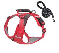Getchewie Cozy Harness, Reflective Adjustable Cozy Harness No Pull Dog Harness Without Restraint, Washable Explosion-Proof Dog Harness for Medium Or Small Dogs (Red,M)
