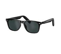 GetD Lunettes Bluetooth, lunettes intelligentes avec oreilles ouvertes, grandes lunettes de soleil polarisées, lunettes audio Bluetooth 5.4, anti-perte de son, réduction du bruit des appels, lentilles
