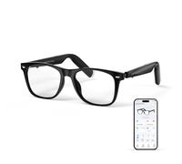 GetD Lunettes intelligentes pour homme et femme, lunettes intelligentes alimentées par ChatGPT, traduction IA en temps réel avec 147 langues, lecture de musique 11 h, lunettes Bluetooth avec lentille