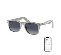 GetD Smart Bluetooth Sunglasses (Off White Frame+Gradient Lens)