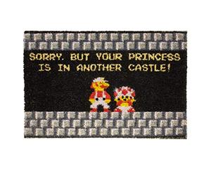 getDigital Your Princess is in Another Castle Tapis de Porte, Fibre de Coco, Multicolore, 80 x 150 cm