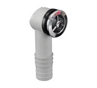 Getdoublerich Adaptateur de trop-plein, valve d'interface ronde pour évier 30 à 32 mm, raccord de vidange de lavabo, matériel de montage chromé