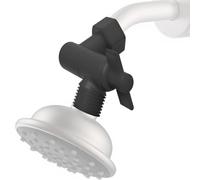 Getdoublerich Adaptateur d'extension de pommeau de douche en acier inoxydable, coude à angle réglable avec G1/2 standard pour mise à niveau de salle de bain, chromé