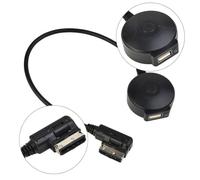 Getdoublerich Adaptateur sans fil pour ami MDI pour Mercedes-Benz, câble auxiliaire audio USB pour streaming de musique MMI et module d'interface de voiture