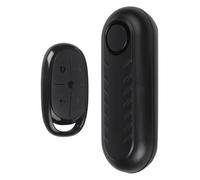 Getdoublerich Alarme de vélo 110 dB avec télécommande, dispositif de sécurité antivol à haut décibels pour moto et vélo, capteur de vibrations ABS résistant aux intempéries, noir