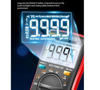 Getdoublerich AN8009 pour multimètre numérique intelligent 9999 comptes AC/DC testeur de courant de tension avec NCV, rétroéclairage HD, plage automatique pour réparation électrique