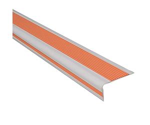 Getdoublerich Bande autocollante en forme de L pour protection des bords d'escalier - Bande antidérapante à angle droit - Garniture de nez de sécurité