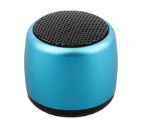 Getdoublerich Bluetooth Mini enceinte portable sans fil, 4 x 4 x 3 cm pour haut-parleurs portables sans fil personnalisés pour voyage et sport (bleu)