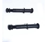 Getdoublerich Boulon de vélo d'appartement en métal pour machine elliptique, 12 cm de long x 16 mm de diamètre extérieur noir, pièce de rechange pour équipement de fitness, accessoire de gym