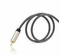Getdoublerich Câble audio coaxial numérique 3,5 mm mâle vers SPDIF RCA, fil stéréo en cuivre pur plaqué or pour HDTV et pour xiaomi TV Box, 1 m