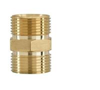 Getdoublerich Connecteur adaptateur M22 vers mâle en laiton pour nettoyeur haute pression, filetage de 15 mm ou 14 mm, raccord de sortie de tuyau d'alimentation pour tuyau d'arrosage, camping-car