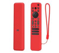 Getdoublerich Coque en silicone pour télécommande Sony RMF-TX920U TX910U avec cordon de serrage, housse de protection flexible et résistante aux chocs pour télécommande TV, noir