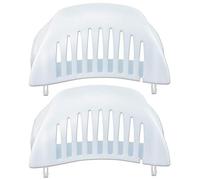 Getdoublerich Couvercle de lentille de lumière d'ouvre-porte de garage pour K108D0079M, abat-jour blanc de rechange pour courroie et chaîne, installation, visibilité améliorée (lot de 1 ou 2)