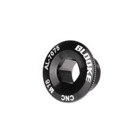 Getdoublerich Couvercle de manivelle en alliage d'aluminium M20 pour vélos de route et VTT, boulon central de rechange BB usiné CNC, hexagonal de 10 mm, argenté