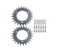 Getdoublerich Crampons antidérapants en métal pour tondeuses à gazon Segway Navimow série H (H500E, H800E, H1500E, H3000E-VFH500E) - Lot de 2 pièces avec 12 vis autotaraudeuses et 6 tubes en aluminium