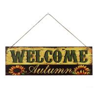 Getdoublerich Crochet de porte rustique en bois pour décoration de tournesol et citrouille d'automne pour pendaison de crémaillère d'intérieur 39 cm (JM00929)