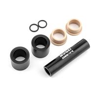 Getdoublerich DH Kit de bagues d'amortisseur arrière de vélo pour Fox pour Rockshox 22-68 mm, alliage d'aluminium de rechange avec coussinets en caoutchouc pour 12,7-14 mm de largeur, noir