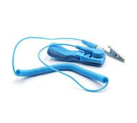Getdoublerich Dragonne antistatique ESD bleue avec fil de mise à la terre, pour pince crocodile pour réparation électronique, PCB, assemblage de circuits imprimés, sécurité d'atelier