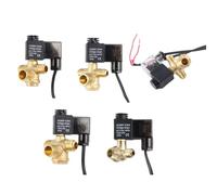Getdoublerich Électrovanne de compresseur d'air et clapet anti-retour, silencieux sans huile pour outils pneumatiques, fonte d'aluminium, option A 3/8" M14 x 1,5 mm