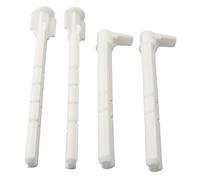 Getdoublerich Ensemble de tige de chasse d'eau Geberit 241874001, barre de poussée pour réservoir UP320 avant 2008, compatible avec plaques 01/20/50, 140 mm, blanc
