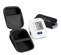 Getdoublerich Étui antichoc pour tensiomètre - Sac de rangement rigide en EVA pour machines électroniques et accessoires - Organiseur de voyage Oxford léger avec compartiments - Noir