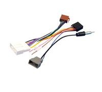 Getdoublerich Faisceau de câblage d'autoradio 20 broches connecteur ISO câble adaptateur antenne pour Nissan pour Qashqai J10, Navara, X-Trail, Cube, Rogue, pour sentra B16