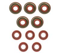 Getdoublerich Gubeter Kit de joints d'huile pour tronçonneuse à essence Timberpro 2500 / G2500 / 25CC - 5 pièces de joints de rechange en plastique rouge, anti-fuite, installation à monter soi-même