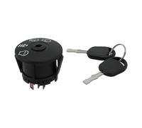 Getdoublerich Interrupteur d'allumage de rechange pour tondeuses à gazon HS, compatible avec 193350/532193350/6900-49P1, boîtier ABS et contacts en laiton, comprend 2 clés
