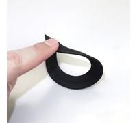 Getdoublerich Joint de valve de chasse d'eau en silicone pour Siamp pour Optima 49 et 50, rondelle en caoutchouc de rechange pour modèle 34490507, joint noir de 7,1 cm