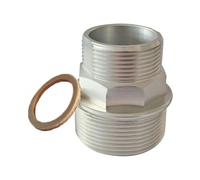 Getdoublerich Kit d'adaptateur de carburant NPT de 5,1 cm - Raccord en aluminium pour pompes à carburant électriques 12 V/24 V/115 V, remplacement direct pour OEM 110909-1, étanche avec joint en fibre