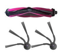 Getdoublerich Kit de brosses latérales principales, ensemble de brosses de sol de rechange pour aspirateur robot, compatible avec eureka E20 pour modèle Evo Plus